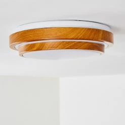 Hofstein Sora Wood Deckenleuchte LED Weiß, Holz hell, 1-flammig -LED Leuchten Verkäufe sora wood deckenleuchte h3011294 do4 11