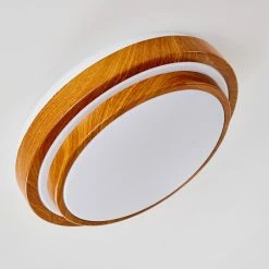 Hofstein Sora Wood Deckenleuchte LED Weiß, Holz hell, 1-flammig -LED Leuchten Verkäufe sora wood deckenleuchte h3011294 do4 6