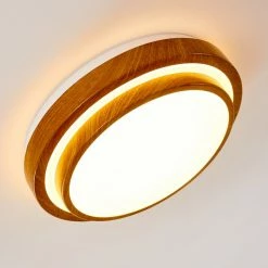 Hofstein Sora Wood Deckenleuchte LED Weiß, Holz hell, 1-flammig -LED Leuchten Verkäufe sora wood deckenleuchte h3011294 do4 7