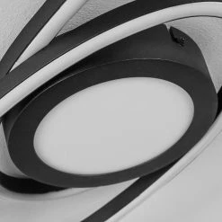 Hofstein Sorte Deckenleuchte LED Schwarz, Weiß, 1-flammig -LED Leuchten Verkäufe sorte deckenleuchte h3438633 5