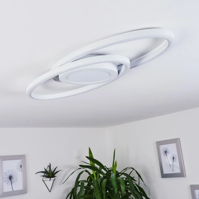 Hofstein Sorte Deckenleuchte LED Weiß, 1-flammig 10 Hofstein Sorte Deckenleuchte LED Weiß, 1-flammig – Bild 10