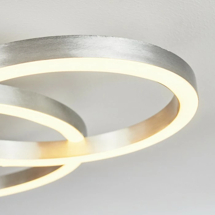 Hofstein Sorte Deckenleuchte LED Nickel-Matt, 1-flammig 11 Hofstein Sorte Deckenleuchte LED Nickel-Matt, 1-flammig – Bild 11