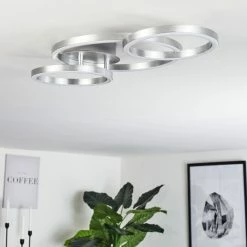Hofstein Sorte Deckenleuchte LED Nickel-Matt, 1-flammig 23 Hofstein Sorte Deckenleuchte LED Nickel-Matt, 1-flammig -LED Leuchten Verkäufe sorte deckenleuchte h3457115 11