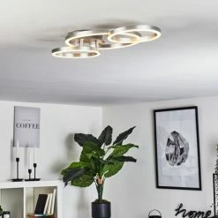 Hofstein Sorte Deckenleuchte LED Nickel-Matt, 1-flammig 20 Hofstein Sorte Deckenleuchte LED Nickel-Matt, 1-flammig -LED Leuchten Verkäufe sorte deckenleuchte h3457115 8