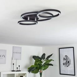 Hofstein Sorte Deckenleuchte LED Chrom, Schwarz, 1-flammig -LED Leuchten Verkäufe sorte deckenleuchte h3457139 11