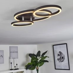 Hofstein Sorte Deckenleuchte LED Chrom, Schwarz, 1-flammig -LED Leuchten Verkäufe sorte deckenleuchte h3457139 6