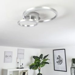 Hofstein Sorte Deckenleuchte LED Nickel-Matt, 1-flammig -LED Leuchten Verkäufe sorte deckenleuchte h3457160 11