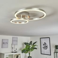 Hofstein Sorte Deckenleuchte LED Nickel-Matt, 1-flammig -LED Leuchten Verkäufe sorte deckenleuchte h3457160 6