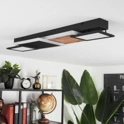 Hofstein Sourbarie Deckenleuchte LED Schwarz, Braun, Holzoptik, 1-flammig -LED Leuchten Verkäufe sourbarie deckenleuchte h3582763 4