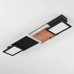 Hofstein Sourbarie Deckenleuchte LED Schwarz, Braun, Holzoptik, 1-flammig -LED Leuchten Verkäufe sourbarie deckenleuchte h3582763 7