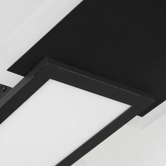 Hofstein Sourbarie Deckenleuchte LED Schwarz, Braun, Holzoptik, 1-flammig 3 Hofstein Sourbarie Deckenleuchte LED Schwarz, Braun, Holzoptik, 1-flammig – Bild 3