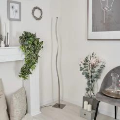 Hofstein Soyo Stehleuchte LED Nickel-Matt, 1-flammig -LED Leuchten Verkäufe soyo stehleuchte h3266250 do4 11