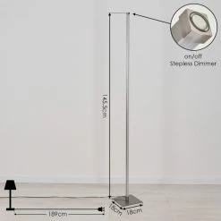 Hofstein Soyo Stehleuchte LED Nickel-Matt, 1-flammig -LED Leuchten Verkäufe soyo stehleuchte h3266304 do4 3