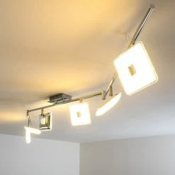 Hofstein Spotbalken Errezil LED Chrom, 6-flammig -LED Leuchten Verkäufe spotbalken errezil h3004159 14