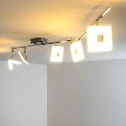 Hofstein Spotbalken Errezil LED Chrom, 6-flammig -LED Leuchten Verkäufe spotbalken errezil h3004159 3