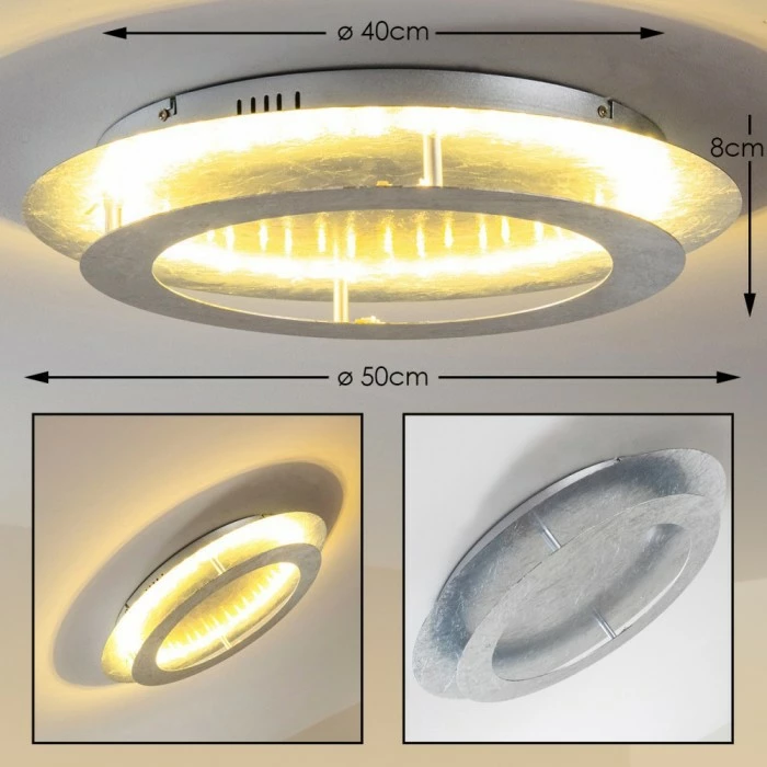 Hofstein Springdale Deckenleuchte LED Silber, 4-flammig 1 Hofstein Springdale Deckenleuchte LED Silber, 4-flammig