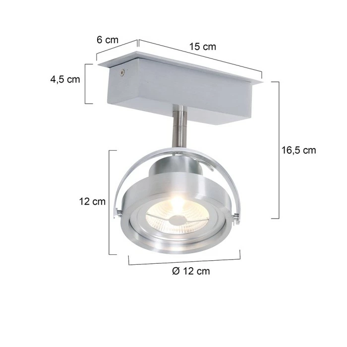 Steinhauer Mexlite Strahler LED Edelstahl, 1-flammig 6 Steinhauer Mexlite Strahler LED Edelstahl, 1-flammig – Bild 6