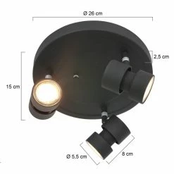 Steinhauer Natasja Deckenleuchte LED Schwarz, 3-flammig 19 Steinhauer Natasja Deckenleuchte LED Schwarz, 3-flammig -LED Leuchten Verkäufe steinhauer natasja deckenleuchte 7905zw 8