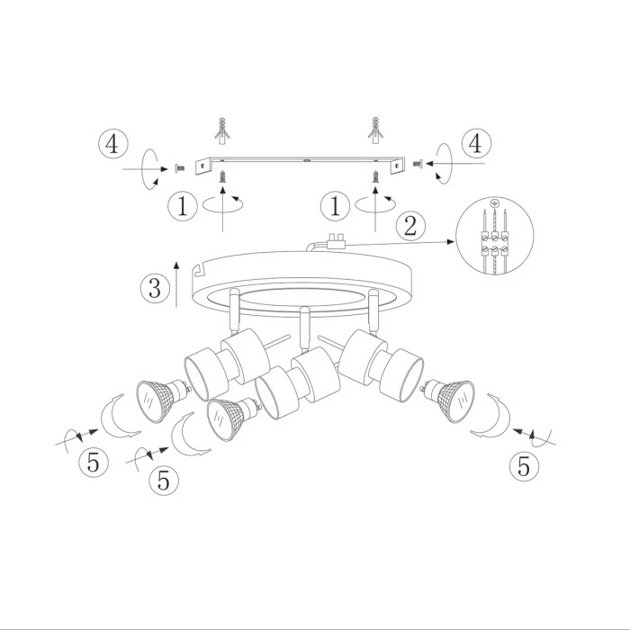 Steinhauer Natasja Deckenleuchte LED Schwarz, 3-flammig 10 Steinhauer Natasja Deckenleuchte LED Schwarz, 3-flammig – Bild 10