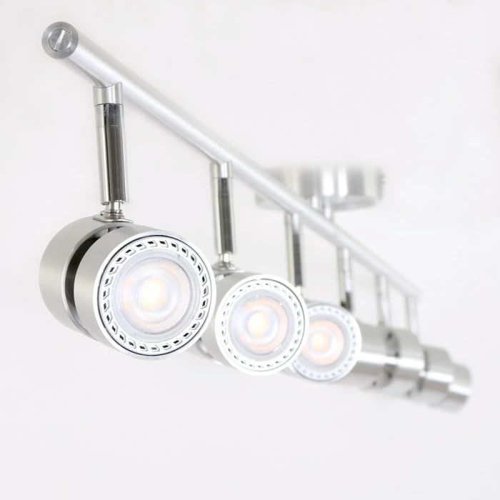 Steinhauer Natasja Deckenleuchte LED Edelstahl, 6-flammig 1 Steinhauer Natasja Deckenleuchte LED Edelstahl, 6-flammig