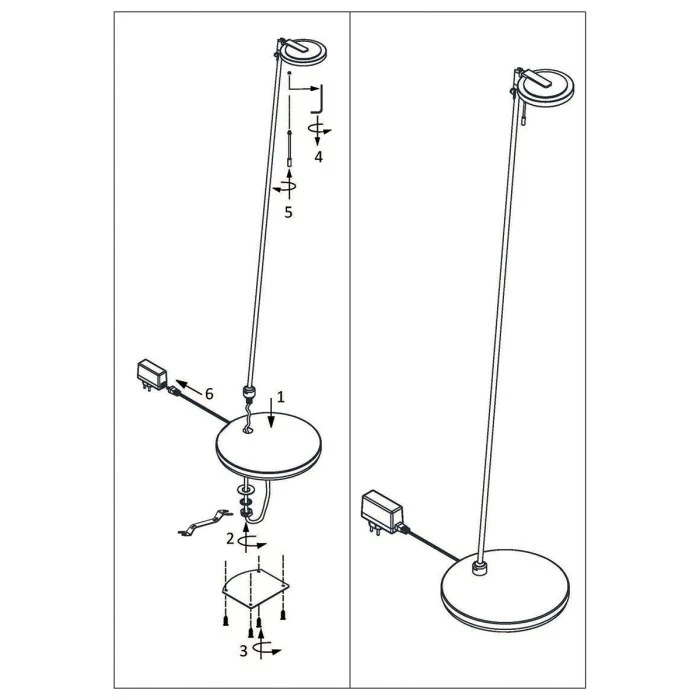 Steinhauer Turound Stehleuchte LED Stahl gebürstet, 1-flammig 13 Steinhauer Turound Stehleuchte LED Stahl gebürstet, 1-flammig – Bild 13