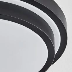 Hofstein Subles Deckenleuchte Bad LED Schwarz, Weiß, 1-flammig, Bewegungsmelder -LED Leuchten Verkäufe subles deckenleuchte bad h3651940 2