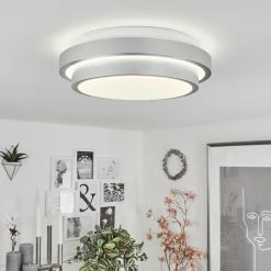 Hofstein Subles Deckenpanel LED Silber, 1-flammig, Bewegungsmelder -LED Leuchten Verkäufe subles deckenpanel h3652152 12