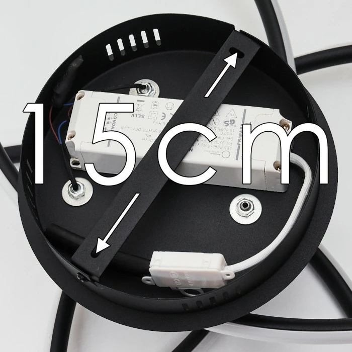 Hofstein Sucre Deckenleuchte LED Schwarz, 4-flammig 15 Hofstein Sucre Deckenleuchte LED Schwarz, 4-flammig – Bild 15