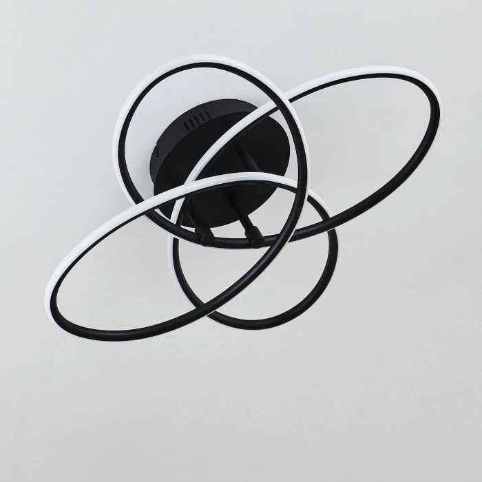 Hofstein Sucre Deckenleuchte LED Schwarz, 4-flammig 3 Hofstein Sucre Deckenleuchte LED Schwarz, 4-flammig – Bild 3