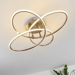 Hofstein Sucre Deckenleuchte LED Stahl gebürstet, 4-flammig -LED Leuchten Verkäufe sucre deckenleuchte h3374665 12