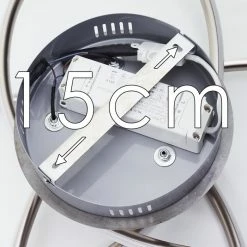 Hofstein Sucre Deckenleuchte LED Stahl gebürstet, 4-flammig -LED Leuchten Verkäufe sucre deckenleuchte h3374665 16