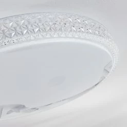 Hofstein Suno Deckenleuchte LED Weiß, Transparent, Klar, 1-flammig, Fernbedienung -LED Leuchten Verkäufe suno deckenleuchte h3383629 2