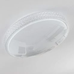 Hofstein Suno Deckenleuchte LED Weiß, Transparent, Klar, 1-flammig, Fernbedienung -LED Leuchten Verkäufe suno deckenleuchte h3383629 7