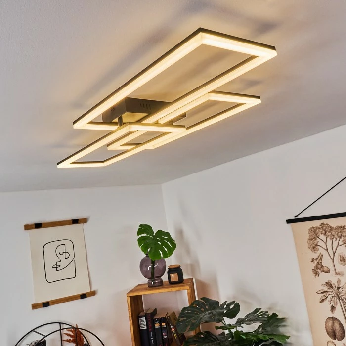 Hofstein Taleta Deckenleuchte LED Schwarz, 1-flammig 11 Hofstein Taleta Deckenleuchte LED Schwarz, 1-flammig – Bild 11