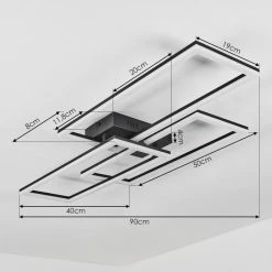 Hofstein Taleta Deckenleuchte LED Schwarz, 1-flammig 15 Hofstein Taleta Deckenleuchte LED Schwarz, 1-flammig -LED Leuchten Verkäufe taleta deckenleuchte h3445525 3