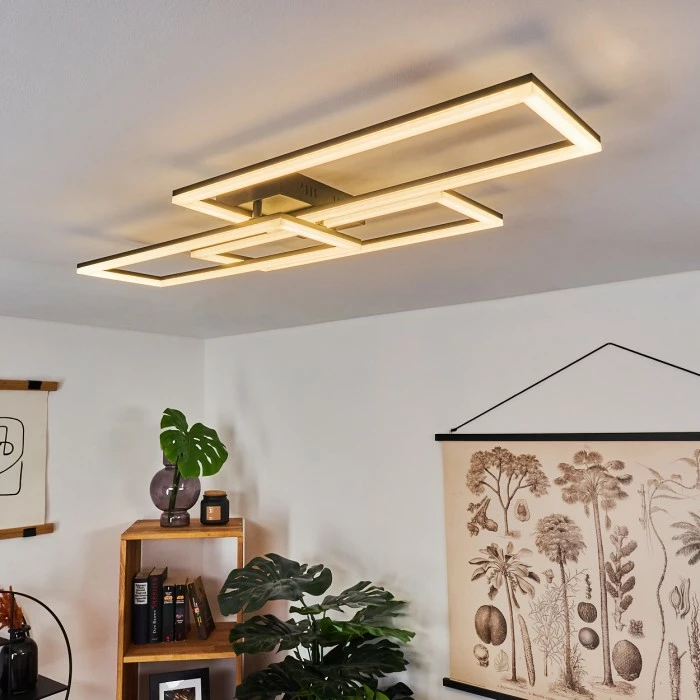 Hofstein Taleta Deckenleuchte LED Schwarz, 1-flammig 7 Hofstein Taleta Deckenleuchte LED Schwarz, 1-flammig – Bild 7