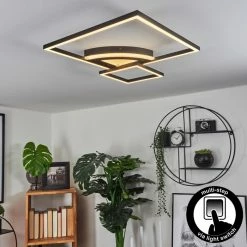 Hofstein Taleta Deckenleuchte LED Schwarz, Weiß, 1-flammig