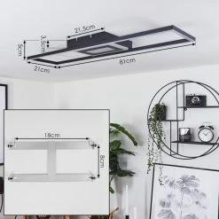 Hofstein Taleta Deckenleuchte LED Schwarz, 1-flammig 15 Hofstein Taleta Deckenleuchte LED Schwarz, 1-flammig -LED Leuchten Verkäufe taleta deckenleuchte h3551530 3