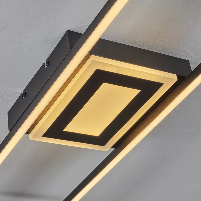 Hofstein Taleta Deckenleuchte LED Schwarz, 1-flammig 6 Hofstein Taleta Deckenleuchte LED Schwarz, 1-flammig – Bild 6