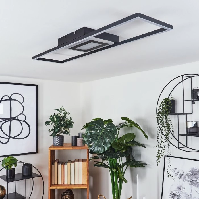 Hofstein Taleta Deckenleuchte LED Schwarz, 1-flammig 10 Hofstein Taleta Deckenleuchte LED Schwarz, 1-flammig – Bild 10