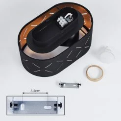 Hofstein Tallaboa Deckenleuchte LED Schwarz, 1-flammig -LED Leuchten Verkäufe tallaboa deckenleuchte h3437353 4