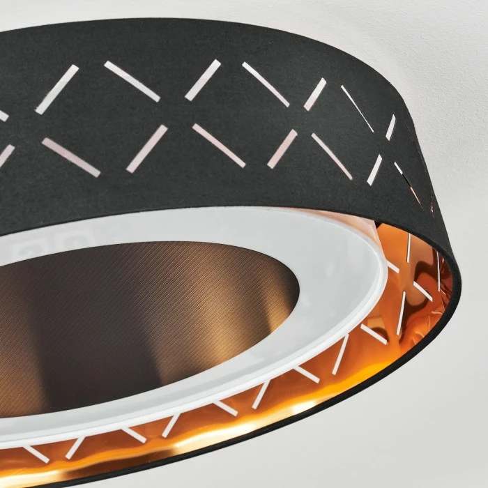 Hofstein Tallaboa Deckenleuchte LED Schwarz, Weiß, 1-flammig 3 Hofstein Tallaboa Deckenleuchte LED Schwarz, Weiß, 1-flammig – Bild 3