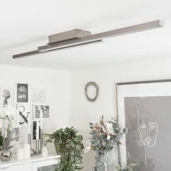 Hofstein Tamizat Deckenleuchte LED Nickel-Matt, 2-flammig, Farbwechsler -LED Leuchten Verkäufe tamizat deckenleuchte h3650929 10