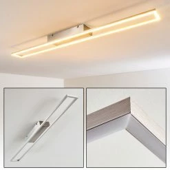 Hofstein Tampere Deckenleuchte LED Nickel-Matt, 4-flammig