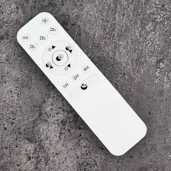 Hofstein Tamworth Deckenventilator LED Silber, Transparent, Klar, 1-flammig, Fernbedienung 19 Hofstein Tamworth Deckenventilator LED Silber, Transparent, Klar, 1-flammig, Fernbedienung – Bild 19