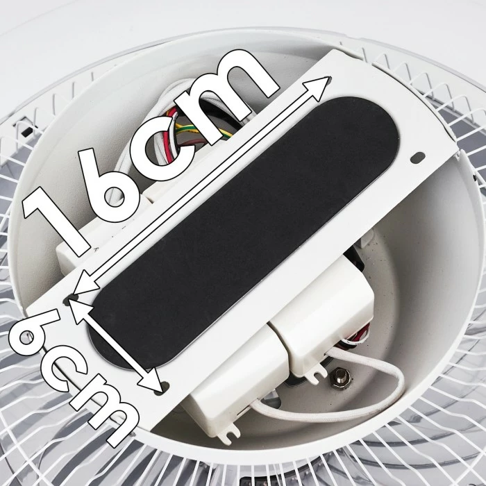 Hofstein Tamworth Deckenventilator LED Silber, Transparent, Klar, 1-flammig, Fernbedienung 21 Hofstein Tamworth Deckenventilator LED Silber, Transparent, Klar, 1-flammig, Fernbedienung – Bild 21