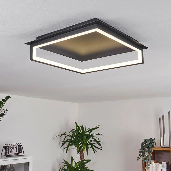 Hofstein Taxmido Deckenleuchte LED Schwarz, 1-flammig 1 Hofstein Taxmido Deckenleuchte LED Schwarz, 1-flammig