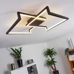 Hofstein Taxmido Deckenleuchte LED Schwarz, Weiß, 1-flammig, Fernbedienung -LED Leuchten Verkäufe taxmido deckenleuchte h3417515 8