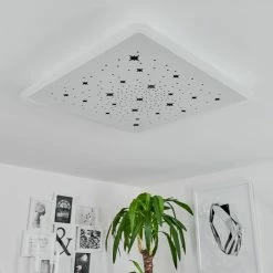 Hofstein Telsen Deckenpanel LED Weiß, 2-flammig, Fernbedienung, Farbwechsler -LED Leuchten Verkäufe telsen deckenpanel h3562772 11