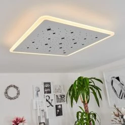 Hofstein Telsen Deckenpanel LED Weiß, 2-flammig, Fernbedienung, Farbwechsler -LED Leuchten Verkäufe telsen deckenpanel h3562772 6